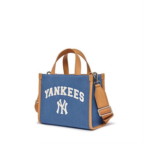 MLB Varsity Basic Canvas L-Tote Bag NEW YORK YANKEES 📌(ทักเชทก่อน