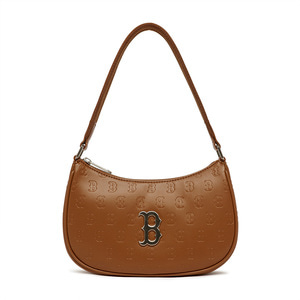 MLB monogram jacquard hobo bag from korea, Fesyen Wanita, Tas